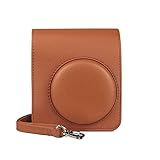 NLNGZKZFNF Schwarz Braun Pu. Ledertasche Instant Filmkamera for...