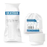 25x ARNOMED® Spuckbeutel mit Ring, LDPE Kotztüten mit Ring für...