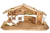 Holz und Gartentrends Große Weihnachtskrippe (W11)-Krippe Krippenstall...