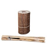 Beeteinfassung Weide 40cm Höhe Rollzaun Steckzaun Weidenmatte...