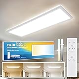L5L3D LED Deckenleuchte mit Fernbedienung, 58x20x2.8CM 2700K/4000K/6500K22W...