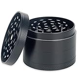 H&S Tragbare Metall-Kräutermühle mit Pollensammler und Magnetdeckel zum...