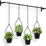 Bomclap Hängeblumentopf, Blumenampel mit 4 Melamin Blumentopf, Wandvase...