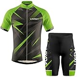 Lixada Kurzarm Radtrikot Herren Atmungsaktives Sommer Kurzarm-Bike-Shirt...