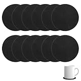 Untersetzer Gläser Filz Untersetzer Rund 12er Set 10cm Bierdeckel...