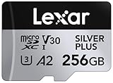 Lexar Silver Plus Micro SD Karte 256GB, Bis zu 205 MB/s...