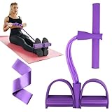 Flintronic Oberschenkeltrainer Beintrainer, 4 Spannseil Sit-Up...