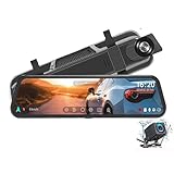 Auto Kamera 10 Zoll 4K 3840 * 2160P GPS Auto Dvr Spiegel Dash Cam Dual Len...