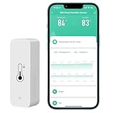 PHOVOLT WLAN Hygrometer Thermometer Sensor, kabelloser intelligenter...