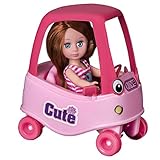 Playkidiz Mini Puppe Coupe Playset: Pretend Play Brunet Mini-Puppe mit...