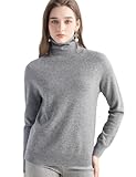 Chanyarn 100% Reiner Kaschmir Damen Pullover Rollkragen Langarm Warm Weich...