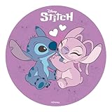 Dekora, Stitch & Angel Essbare Oblate, Disney Geburtstagskuchendeko für...
