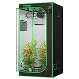 VIVOSUN S336 3x3 Growbox, Growzelt 90x90x180cm Hochreflektierendes Mylar...