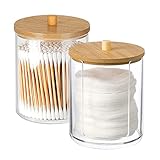 Hwtcjx 2 Stück Wattestäbchen Halter, Wattepad-Halter, Wattepads...