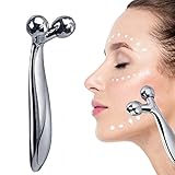 3D-Gesichtsmassagegerät - Körperabnehmer-Roller, Gesichtsroller, 360°...