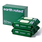 Earth Rated Feuchttücher für Hunde, Dicke Pflegetücher auf pflanzlicher...