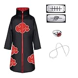 ACWOO Akatsuki Mantel für Kinder Erwachsener, Unisex Cosplay Anime Kostüm...