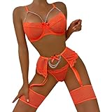 Dessous Set Reizwäsche Curvy Ouvert Dessous Damen Babydoll Body Damen Sexy...