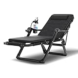 Klappbarer Lounge-Sessel für den Außenbereich, mit Kissen, Terrasse,...