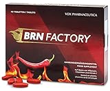 BRN Factory. 40 rote Tabletten. Mehr Kraft aus der Natur. Nur 2 Tabletten...