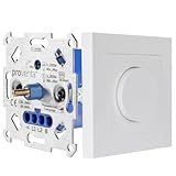 proventa LED Dimmer Phasenabschnitt 250W mit Design-Abdeckung weiß...