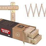 Metrie™ PERFEKT 10 Zollstock/Zollstöcke - Gliedermaßstab | Maßstab -...