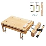 Tragbare Hobelbank, Mini Werkbank mit Schraubstock, Verstellbarer Griff,...