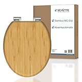 SCHÜTTE WC-Sitz BAMBOO mit Absenkautomatik, massiver Bambus...