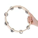 Mtlavistische Kinder Kinder handheld Holz kopflosen Tamburin Bell Langlebig...