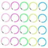 BESTonZON 20 Stück Teiliges Leuchtende Knicklichter Armbänder in Blau...