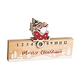 Ipetboom Weihnachtlicher Holz Adventskalender zur Dekoration Klassisches...