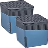 WENKO Feuchtigkeitskiller Mod. Cube Raumentfeuchter 2er Set für bis 40 m³...