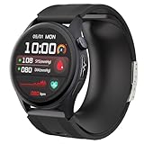 iSo Tech Smartwatch Herren mit Blutdruckmessung EKG, 1,56' AMOLED Smart Uhr...