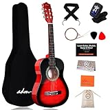 ADM 1/2 Kinder Konzertgitarren-Set, 86,4 cm, Junior-Gitarren-Set für...