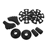 Zerodeko 8 Sätze Trekkingstock Ersatzspitzen Schwarz Langlebige Kunststoff...