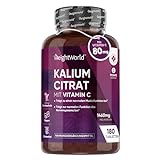 Kalium Tabletten - Muskelaufbau, Elektrolyte & Blutdruck (EFSA) - 1460mg...