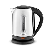 NOCTA NWK-5214 Wasserkocher Edelstahl 1.7 Liter, Kettle mit Automatischer...