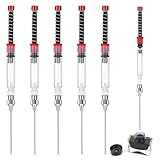 Andibro 6 Stück Füllfederhalter Tintenspritzenfüller, 3,4 mm...