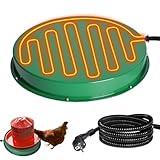 heninhill Heizplatte für Hühnertränke Geflügeltränke Ø31cm,...