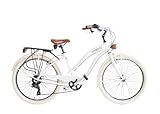 Airbici Fahrrad Beachcruiser Damen 26' Weiß | City-Bike | BeachCruiser...