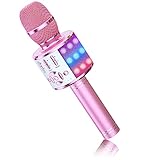 BONAOK Magic Sing Karaoke Mikrofon Bluetooth Karaoke Kinder 4 in 1 Mikrofon...