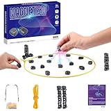 FLYGRRIV Magnetspiel,Tragbares Magnetisches Schachspiel,Puzzle Checkers...