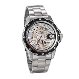 JewelryWe Automatik Uhr Herren Edelstahl: Klassische Automatikuhr Männer...