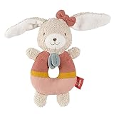Fehn Baby Ring Greifling Hase fehnNATUR - Kuscheltier aus Baumwolle aus...