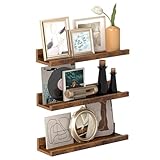 VASAGLE Wandregale, 3er Set, Schweberegale, Breite 38 cm, erhöhte...