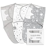 GLLQUEN BABY Swaddles Pucksack Baby 0-3 Monate,100% Bio-Baumwolle Baby...