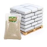 VERDURMAX 40 x 25 kg Rasensand 0,3–1,5 mm – Quarzsand Feuergetrocknet...