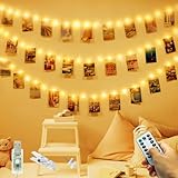 Fotoclips Lichterkette, Slochi 12M 120LED USB Deko Fotos Wand mit...