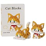 SKIPTHYBER Katze Bauklötze Cartoon Mini Bauklötze DIY Blöcke 3D...