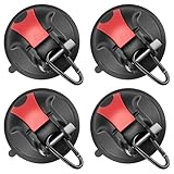 Magicbox Saugnapf Haken Camping 4 Stück, Leistungsstarke Saugnäpfe mit...